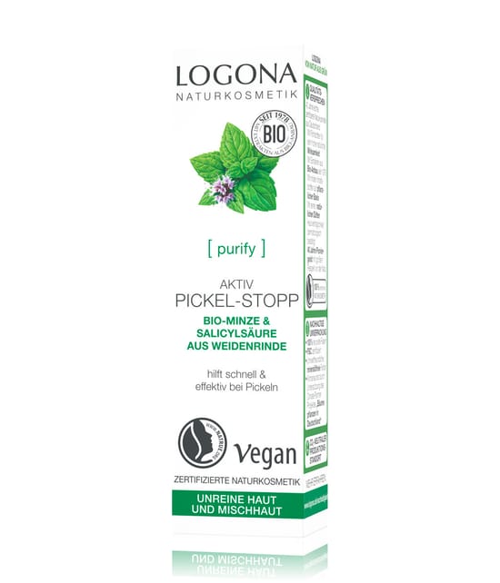 Image du produit 2 sur 2, Logona Menthe bio & acide salicylique Creme bouton