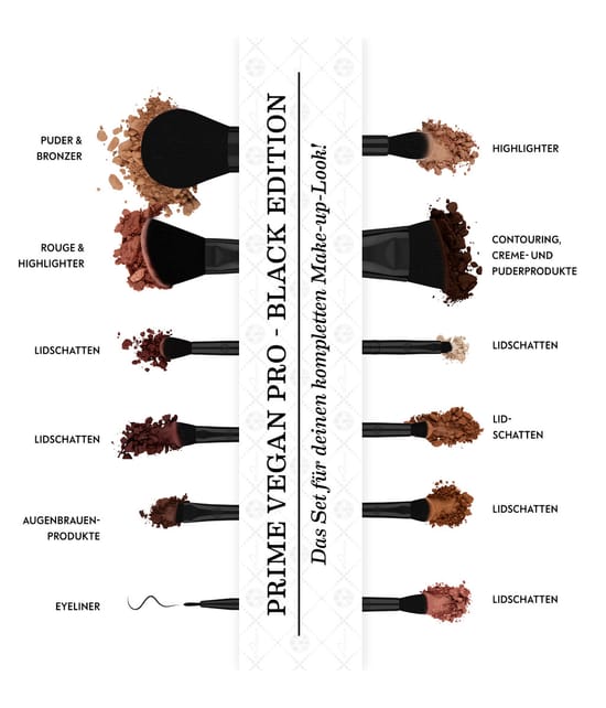 Image du produit 5 sur 6, Luvia Prime Vegan Kit pinceaux maquillage