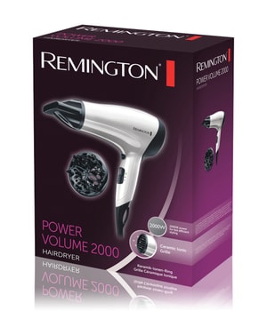 Remington Sèche-cheveux Ionique [Léger &amp; Compact] Power Volume (2000W, Bague Céramique-Ionique, 3 températures/ 2 vitesses, réglage Eco, concentrateur,...